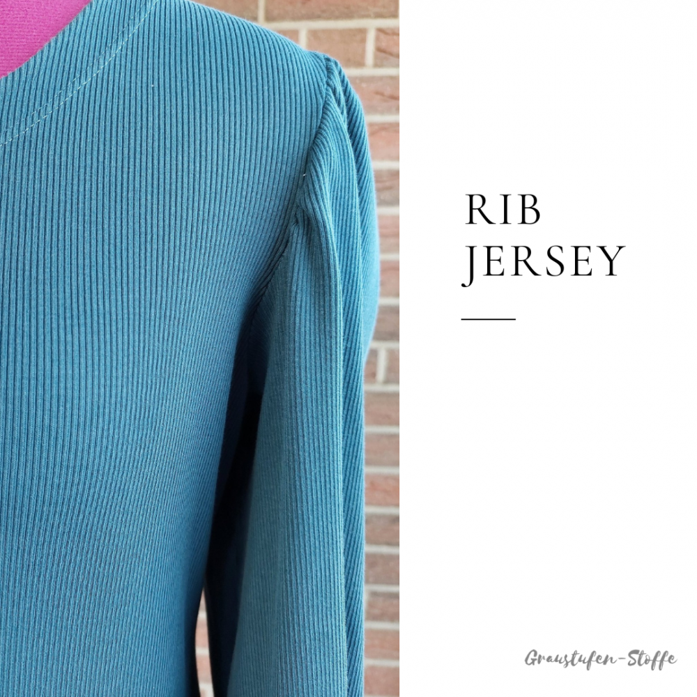 Rib Jersey: Dusty Blue